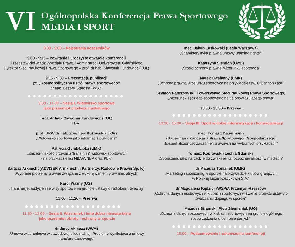 vi konf prawa sportowego ug gdansk program 2017
