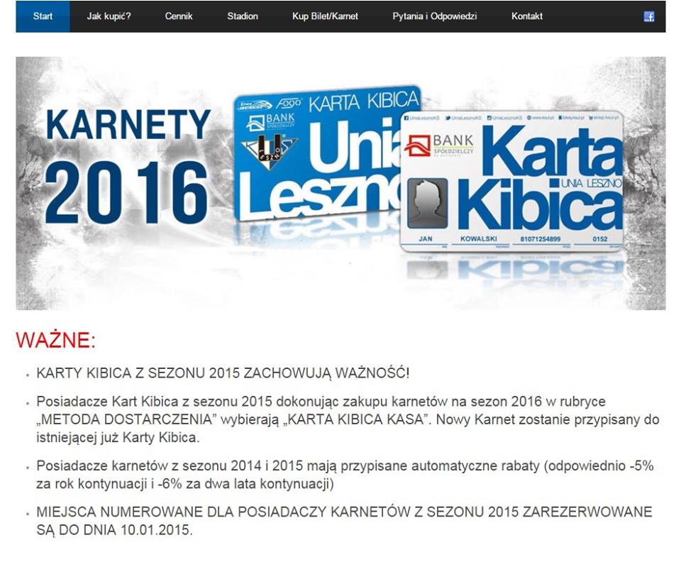 Inf o karnetach Leszno2016